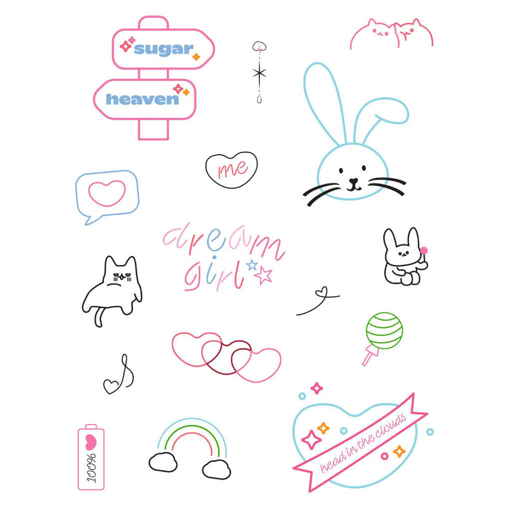 Ảnh Set 2 Trendy Tatoo Stickers SUGARPLUM 3