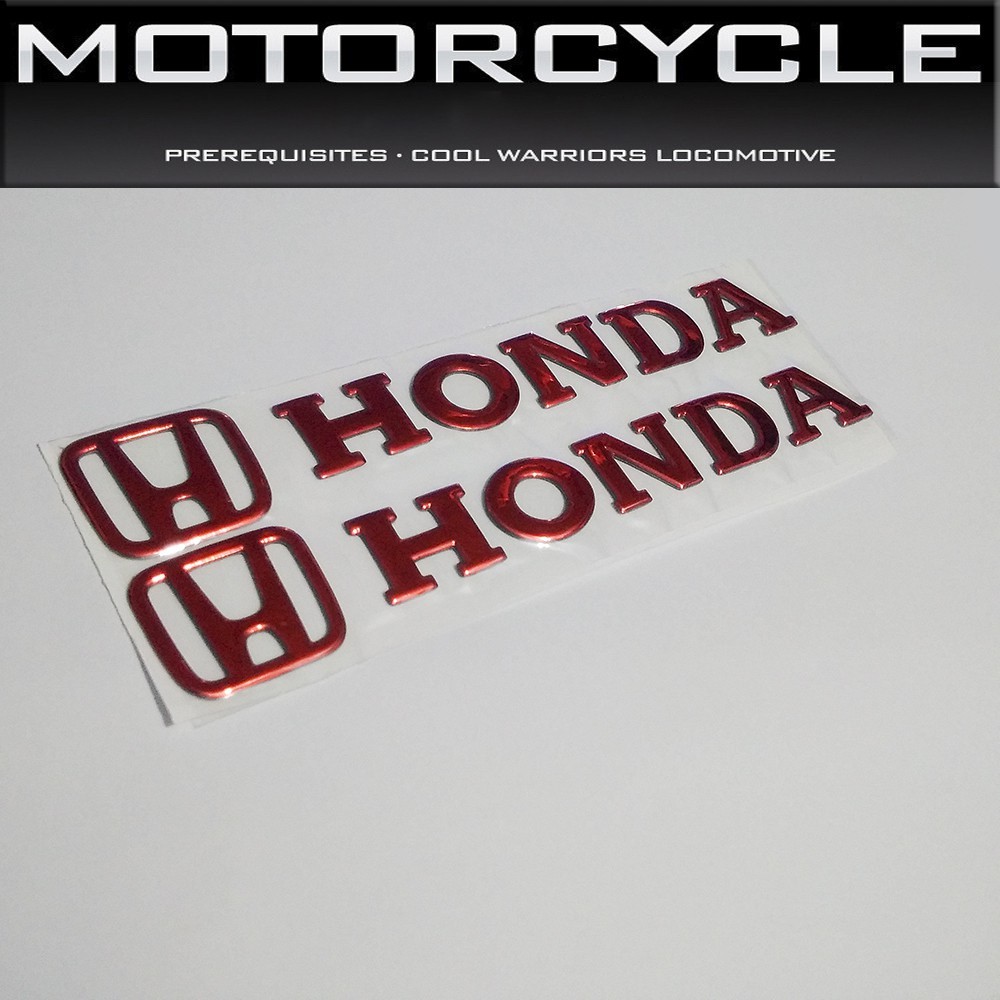 Bộ 2 tem chữ H- Honda 3D Nổi dài - HD 3d nổi Đỏ | Shopee Việt Nam