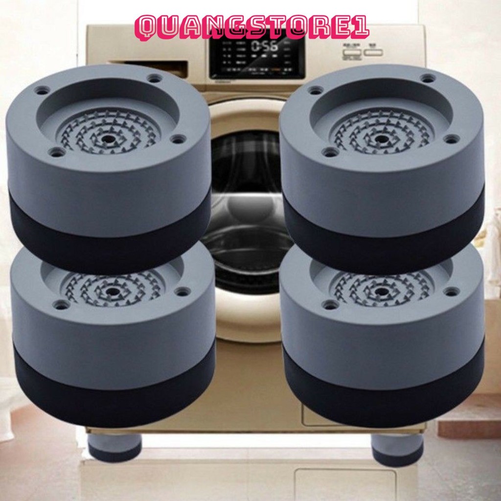 Set 4 Miếng Đệm Cao Su Gắn Chân Máy Giặt, Chống Rung Chống Ồn Tiện Dụng, Đế Cao Su Chống Rung Máy Giặt 4 Đệm Cao Su