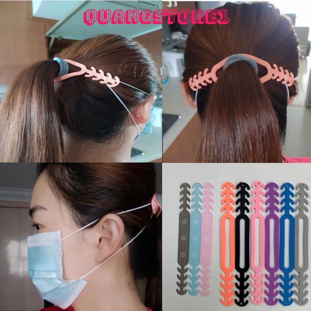 100 Dây Đeo Khẩu Trang Chống Đau Tai, Dây Đeo Khẩu Trang Silicon Mềm Tai Giả Chống Đau Tai Nam Nữ Tránh Thất Lạc