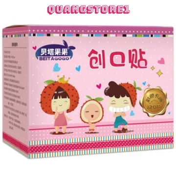 (COMBO 2) HỘP 100 BĂNG GẠC Y TẾ HỌA TIẾT, HỘP BĂNG GẠC URGO HOẠT HÌNH, Băng cá nhân tránh nhiễm trùng