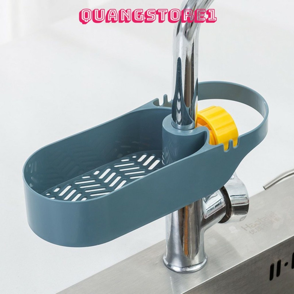 Giá Đựng Đồ Rửa Chén Bát Gắn Vòi Tiện Lợi, Khay Để Đồ Rửa Chén, Giỏ Để Giẻ Rửa Chén Bát Giỏ Treo Bồn Rửa - KỆ NHỰA ĐỂ ĐỒ