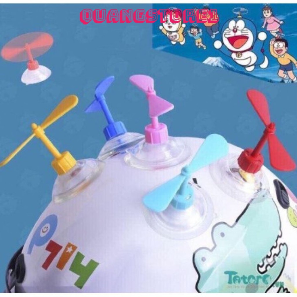 (COMBO 5) Chong chóng gắn mũ bảo hiểm trang trí mũ nón hình Dore mon đẹp và độc, trong chóng cute