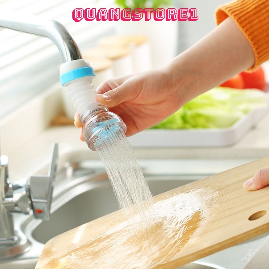 3 Đầu Vòi Nước Gắn Bồn Rửa Bát, Rửa Mặt Kéo Giãn NGẮN DÀI 11Cm V11 - Tăng Áp Lực Nước, Đổi Hướng 360 Độ