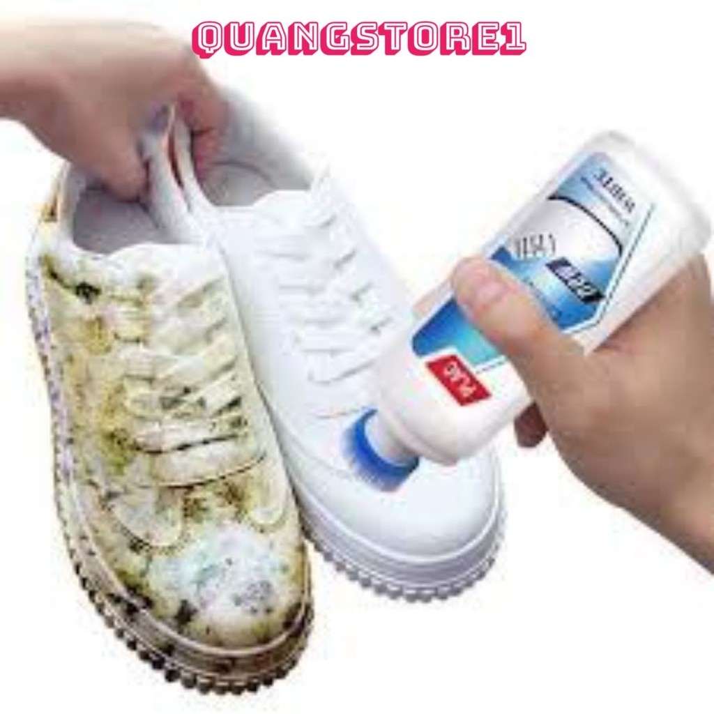 CHAI TẨY TRẮNG GIẦY, DÉP, TÚI XÁCH, PLAC 100ML KÈM CHỔI CỌ - Tẩy trắng giầy dép đa năng