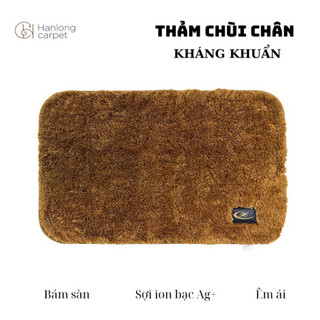 [HL] Thảm chùi chân Hán Long B5 sợi ion bạc kháng khuẩn 99%, mềm mại, thấm nước, chống trượt H24