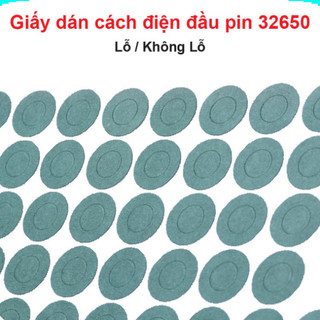 [Ưu đãi] (50 miếng) Giấy dán cách điện đầu pin 32650