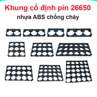 [Ưu đãi] Khung cố định pin 26650 nhựa ABS chống cháy