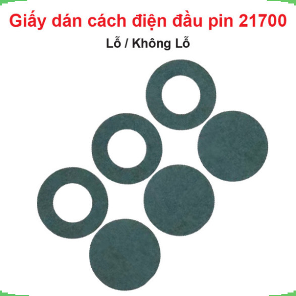 [Giá bán sỉ] (50 miếng) Giấy dán cách điện đầu pin 21700