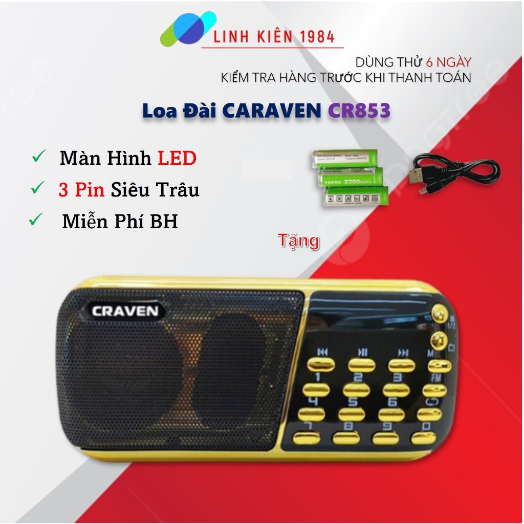 Loa Đài Craven,BKK Nghe Thẻ Nhớ, USB, FM, Máy Nghe Nhạc Mini Tắm Ngôn ...