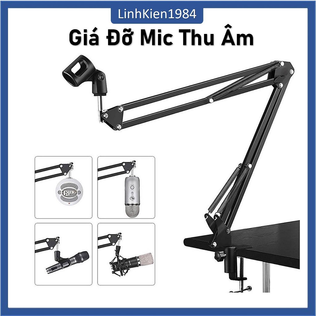 Chân Đế Kẹp Bàn Gắn Mic Thu Âm, Giá Đỡ Micro Livestream | Shopee Việt Nam