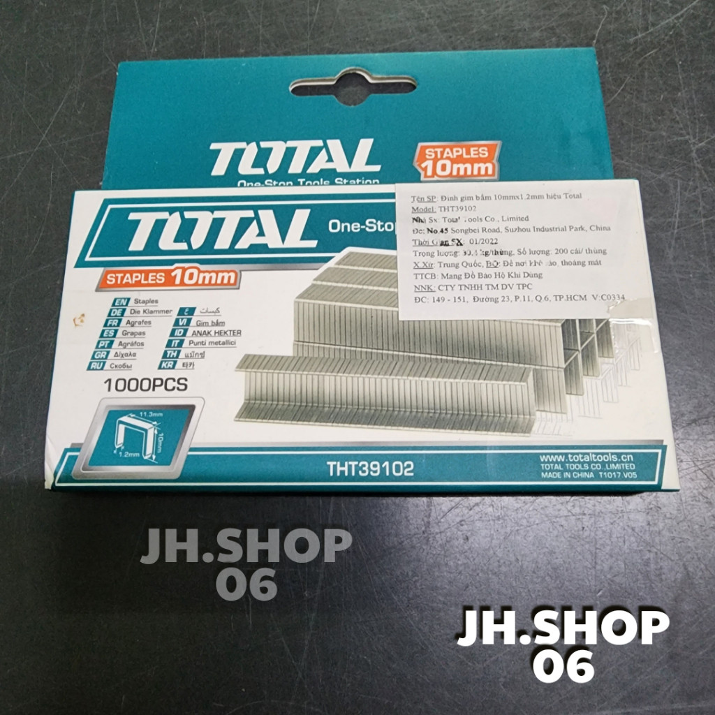 1 hộp 1000 kim bấm ghim total đủ size (8mm, 10mm, 12mm) | Shopee Việt Nam