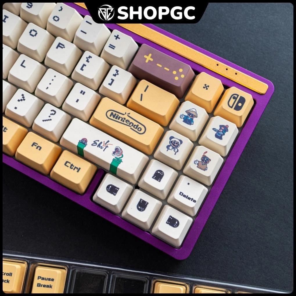 keycap Mario Vàng thick pbt dyesub