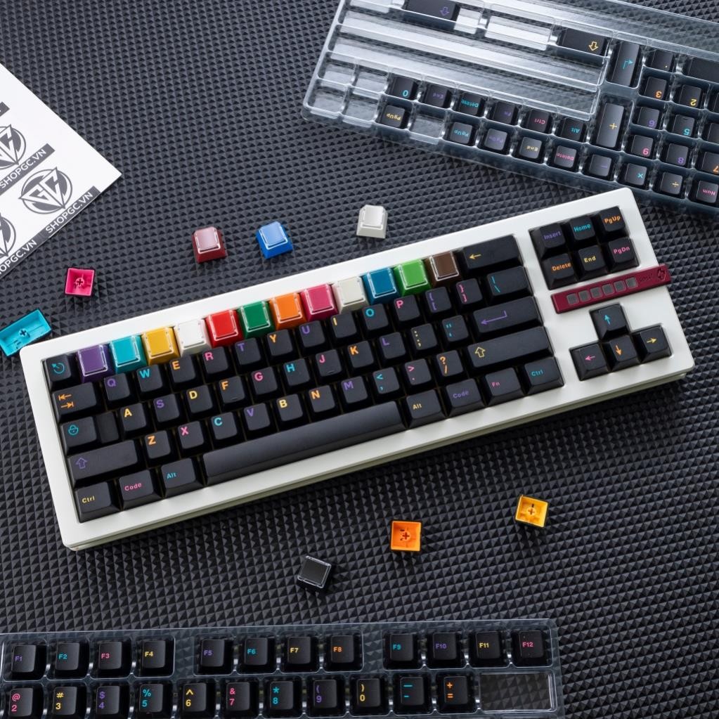 Keycap Mictlan Aifei 121 nút nhựa ABS Doubleshot 