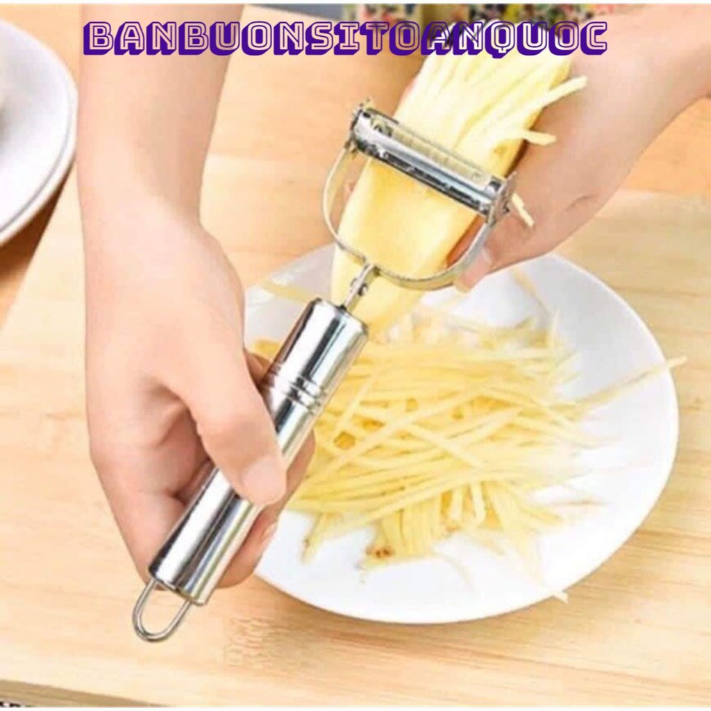 SET 2 Nạo Sợi Inox Đa Năng 🌺𝐁𝐀𝐍𝐁𝐔𝐎𝐍𝐒𝐈𝐓𝐎𝐀𝐍𝐐𝐔𝐎𝐂🌺 Nạo củ quả inox Đa Năng