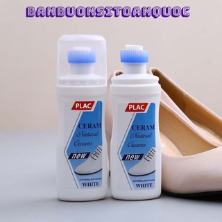[HÀNG NHẬP KHẨU] Chai Cọ Tẩy Trắng Giày Sneaker Đầu Chổi - Lọ Nước Đánh Vết Ố Bẩn - Chà Giặt Khô Lau Làm Sạch Giầy