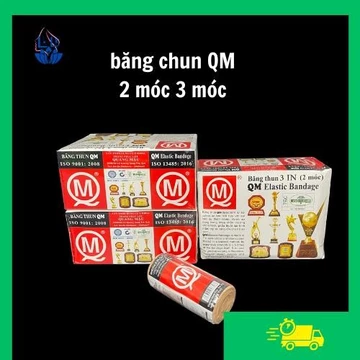 Cuộn Băng thun Băng Chun y tế tiệt trùng 4 in 2 móc và 3 móc MQ hỗ trợ chấn thương