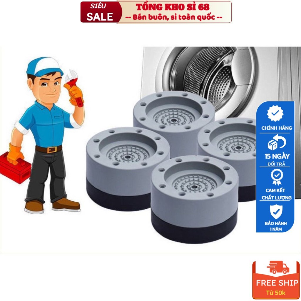 Combo 4 Chân Máy Giặt Chống Ồn Chống Rung, Đế Chống Rung Máy Giặt ...