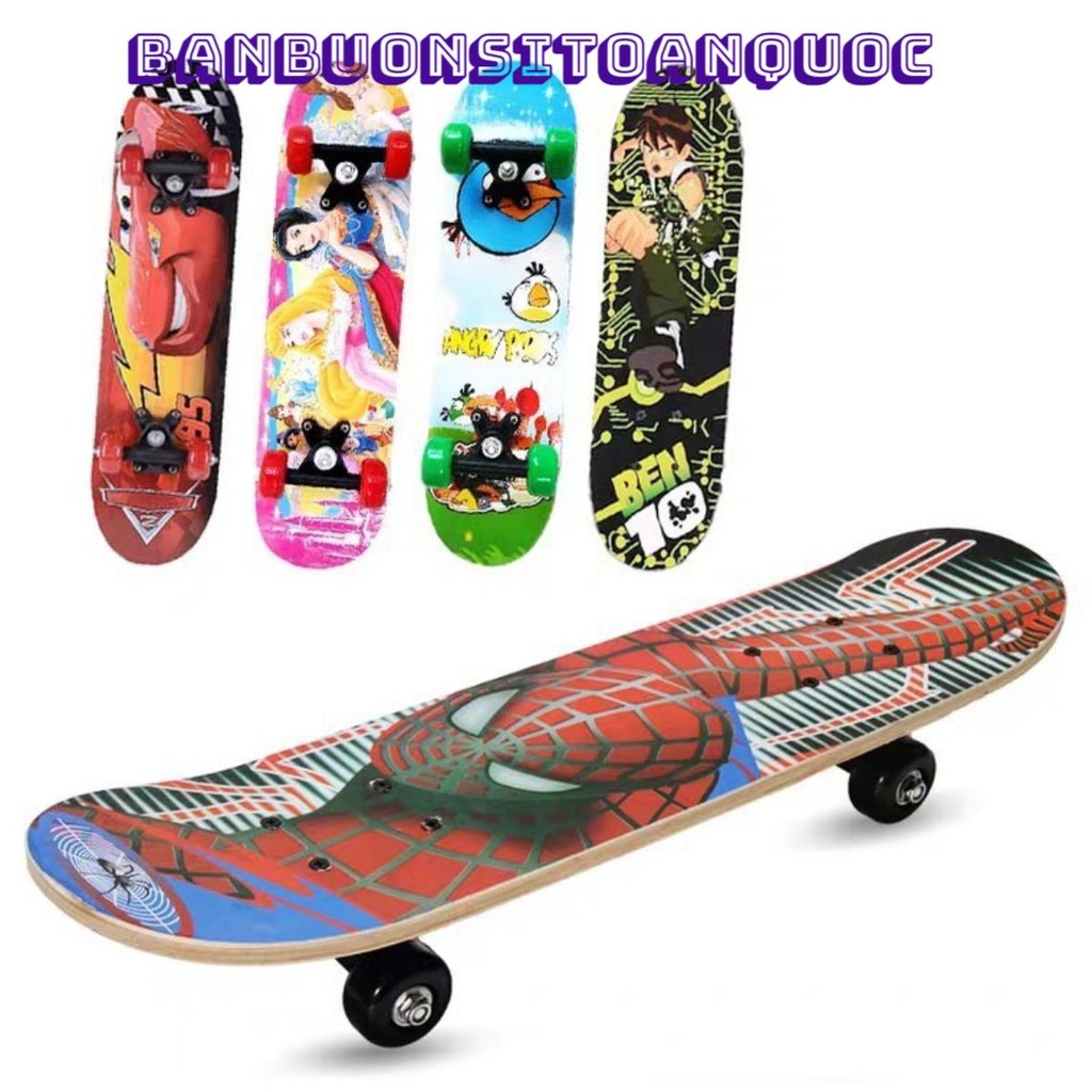 Ván Trượt Patin Trẻ Em Cao Cấp 🌺𝒃𝒂𝒏𝒃𝒖𝒐𝒏𝒔𝒊𝒕𝒐𝒂𝒏𝒒𝒖𝒐𝒄🌺 Ván Trượt Thể Thao Gỗ Phong Ép 8 Lớp