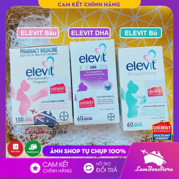 [Tem Chemist Date 2025] ELEVIT Bầu và Sau Sinh - Vitamin Tổng Hợp cho bà Bầu và Sau sinh - Xuất xứ Úc