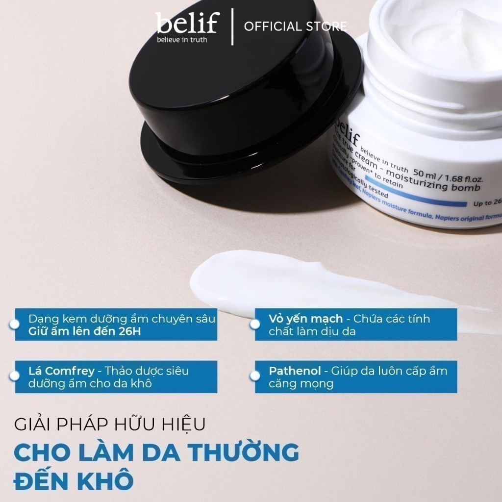 Ảnh Kem cấp ẩm suốt 48 giờ Belif The True Cream Moisturizing Bomb 50ml 3