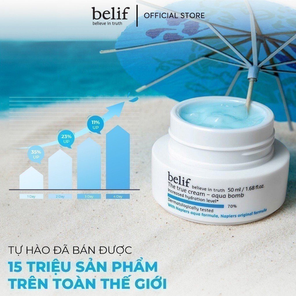 Ảnh Kem cấp ẩm tức thì dạng gel Belif The True Cream Aqua Bomb 50ml 2