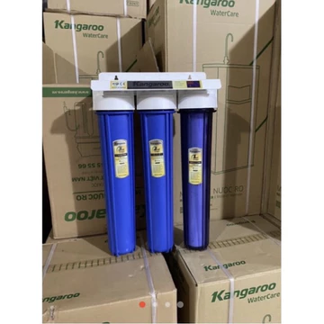 Bộ lọc chặn đầu nguồn 3 cốc máy lọc nước kangaroo bao gồm bộ lõi lọc nước 123 20 inch