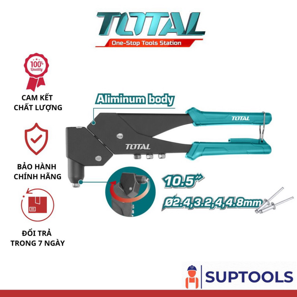 Kìm rút rivet 10.5 inch đầu xoay 360 độ TOTAL THT32106 (Đồ nghề Chính ...
