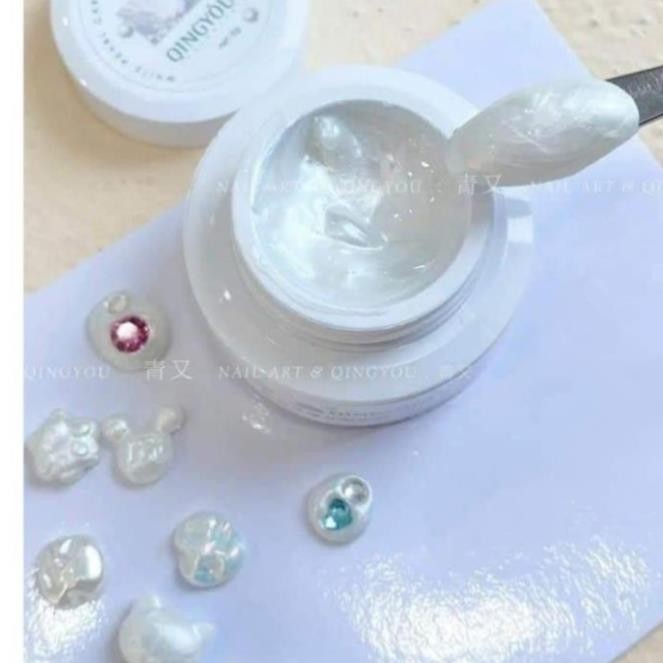 Gel khô nặn 3D Ngọc trai trắng (có vd hướng dẫn)