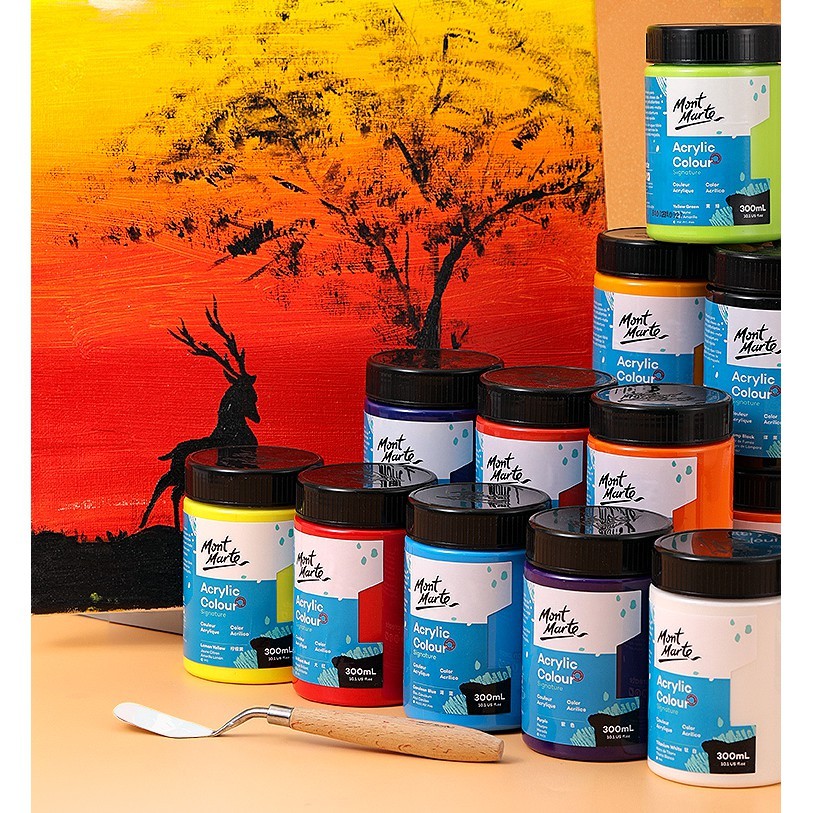 Product image [Hỏa Tốc HCM] Màu Acrylic Mont Marte 300ml Signature 6