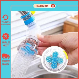 Vòi lọc nước rửa bát tăng áp xoay 360 có thể kéo dài chống bắn nước bởi OKAMAS STORE