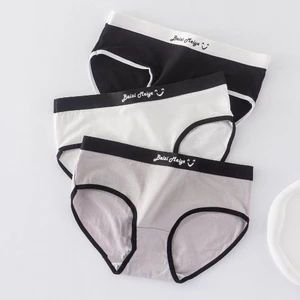 Combo 3 Quần lót nữ cotton co dãn cạp vừa, Quần chip nữ đáy may kháng khuẩn ZANABRA L8822