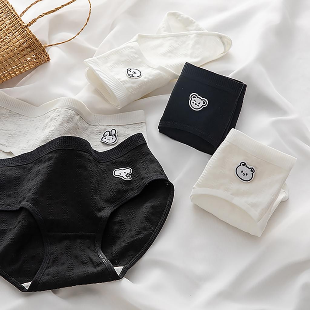 Combo 5 Quần Lót Nữ Cotton Đáy May Kháng Khuẩn - Set 5 Quần Lót Cotton Cạp Vừa Co Dãn ZANABRA LA68