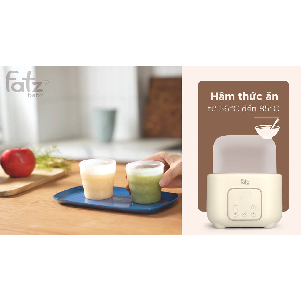 Ảnh Máy hâm sữa và tiệt trùng điện tử 2 bình Duo 10 FATZBABY FB3211BK 2