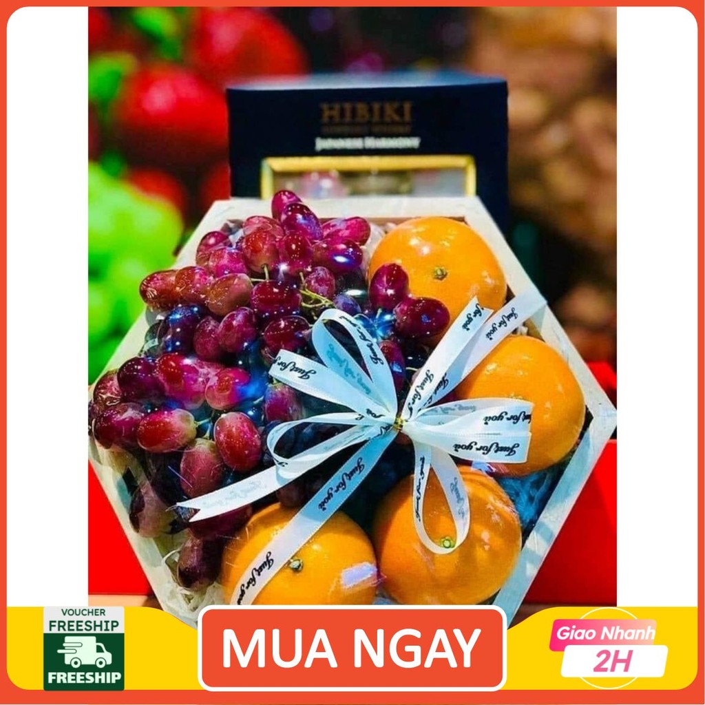 (HOẢ TỐC HCM) ( JENNY FRUIT ) Set quà trái cây biếu tặng - tặng kèm in thiệp theo yêu cầu
