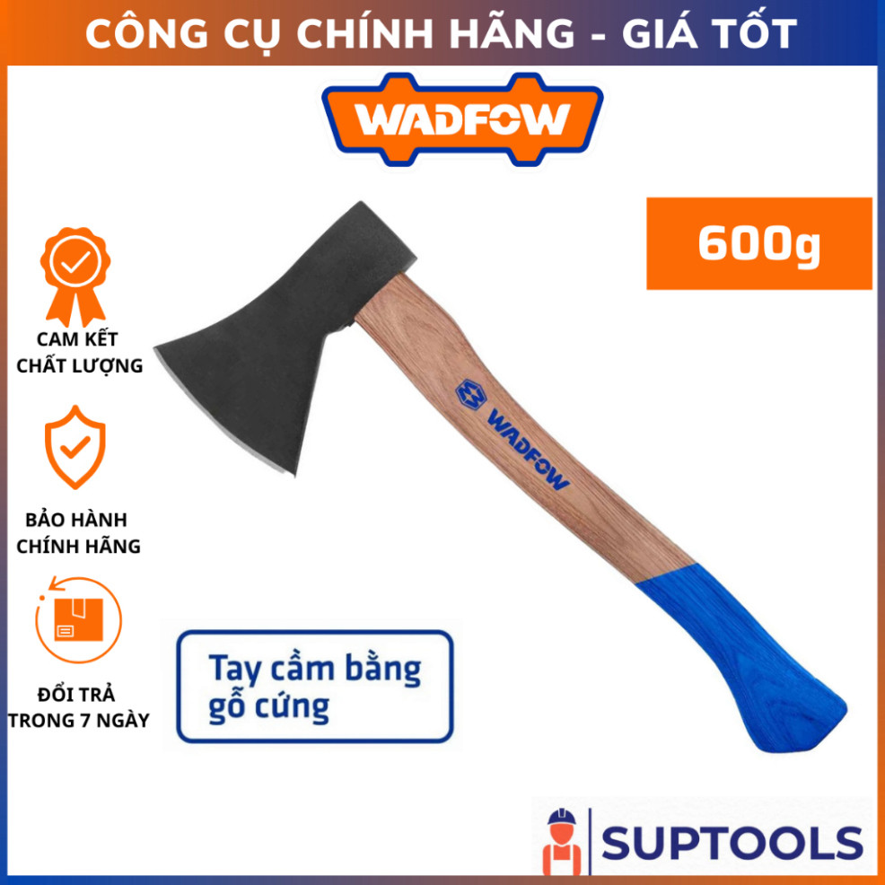 Búa rìu bửa củi 600g WADFOW WMB6306 tay cầm cán gỗ cứng (Đồ nghề ...