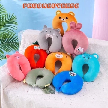 Gối kê cổ chữ U - Gối tựa cổ bông đi máy bay Ô tô du lịch Chống Mỏi Cổ Làm Việc Văn Phòng Hay Đi Du Lịch