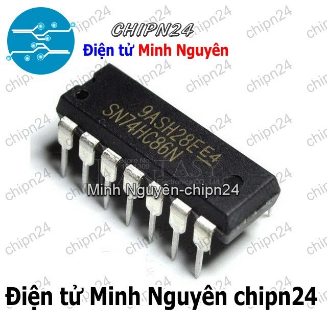 [2 con] (DIP) IC 7486 74HC86 DIP-14 (IC Cổng XOR đầu vào 74LS86 Quad 2 ...