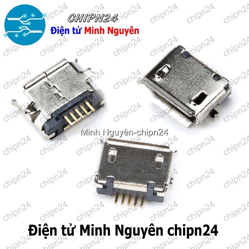 [4 cái] (K148) Đầu Micro USB V2 MK5P (Đầu Jack USB Hàn Board) | Shopee ...