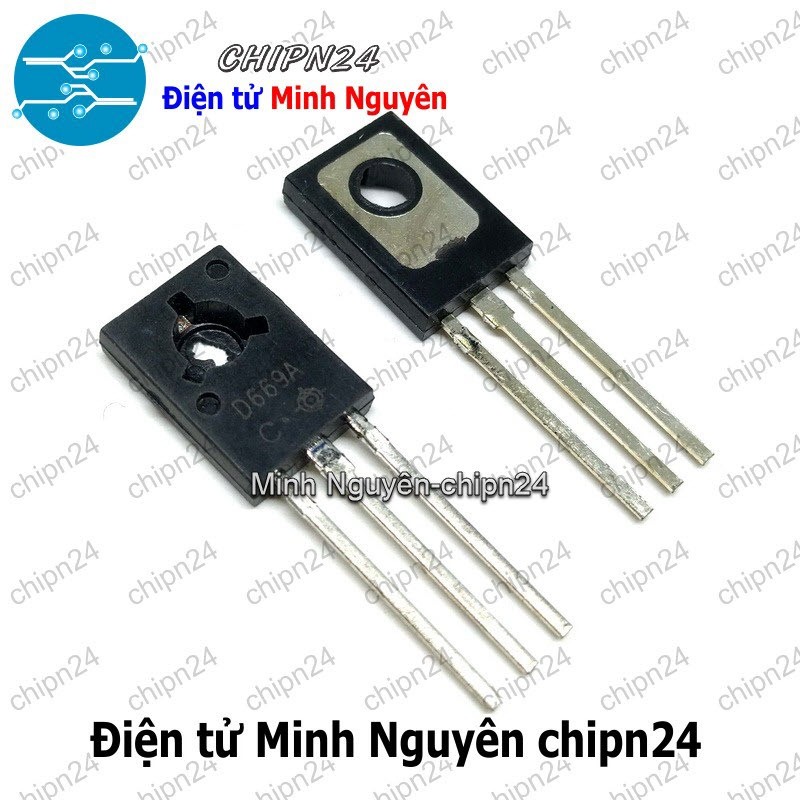 [5 con] (KT1) Transistor D669A TO-126 NPN 1.5A 160V (2SD669A D669 669 ...