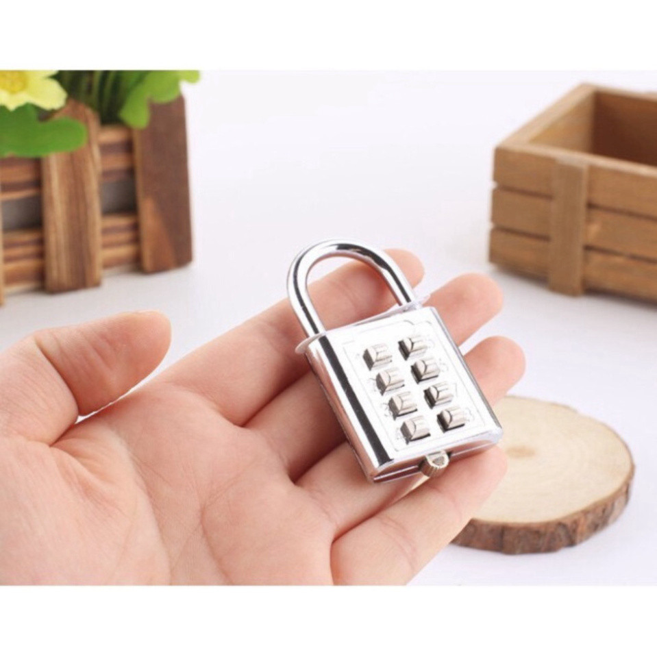 Ổ Khoá 10 Số 5 Mã Chất Liệu Hợp Kim Inox Chống Gỉ ổ khóa chống trộm an toàn nhỏ gọn