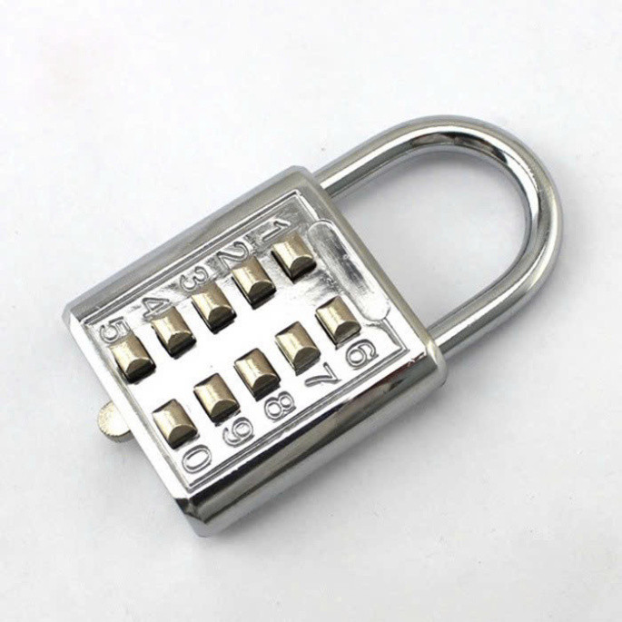 Ổ Khoá 10 Số 5 Mã Chất Liệu Hợp Kim Inox Chống Gỉ ổ khóa chống trộm an toàn nhỏ gọn