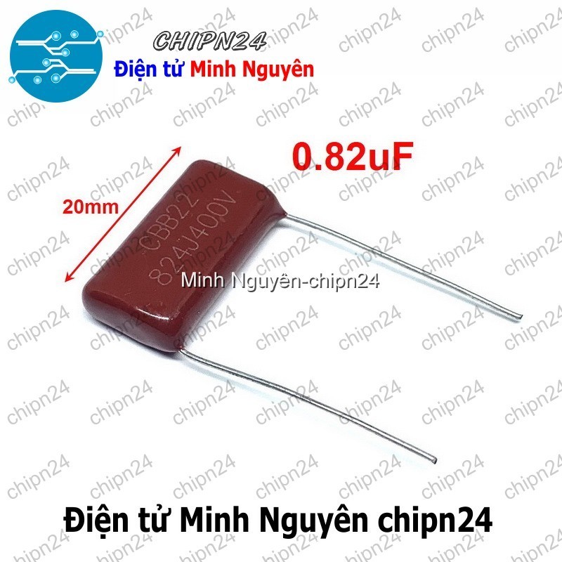 Lot De 10 Condensateurs Film Métallisé 0.82uF (820nF) 250V - Modèle CL21 824J - Pour électronique Et Réparation