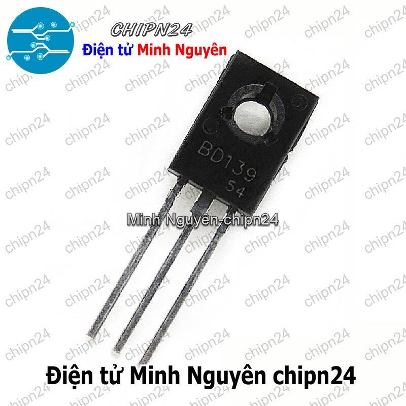 100x BD139 NPN Power Transistors – TO-126 – 80V 1.5A – Generic Bulk Pack