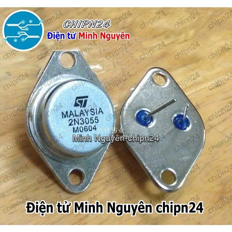 Lot De 2 Transistors Bipolaires 2N3055 NPN - Boîtier TO3 - 15A 100V - Neufs