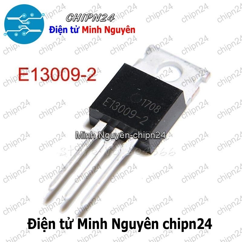 [2 con] (KT1) Transistor E13009-2 TO-220 NPN 12A 400V (MJE13009 13009 ...