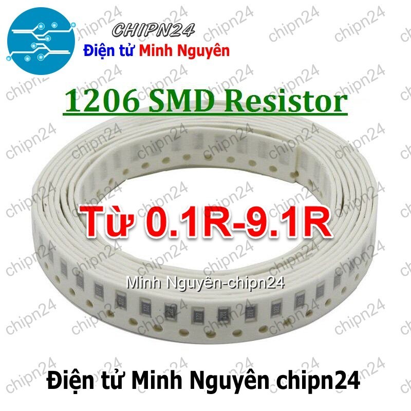 [50 con] (G19) Điện Trở dán SMD 1206 5% (3.2x1.6mm) (0R 0.1R 0.15R 0 ...