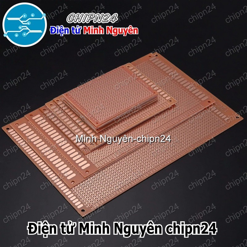 [1 tấm] Testboard 1 mặt thường (Board đồng đục lỗ PCB, Testboard cắm ...