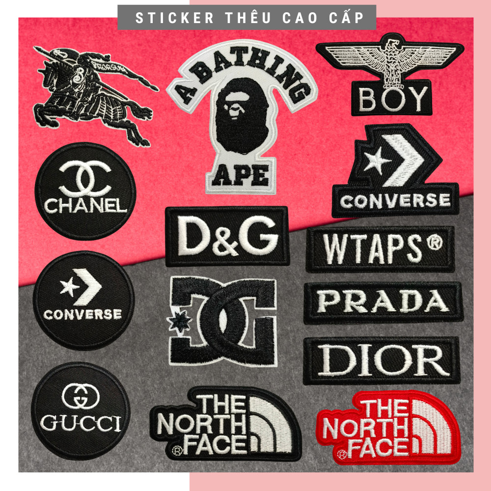 Sticker ủi quần áo Cao cấp, sticker vải làm miếng vá áo, phụ kiện trang ...