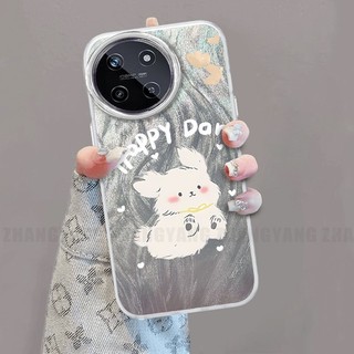 Ốp Lưng Cho realme 11 4G Lông Vũ Silicon TPU Vỏ Điện Thoại Hoạt Hình Chó Điện Thoại Mềm Ốp Lưng Giá Đỡ Điện Thoại Miễn Phí